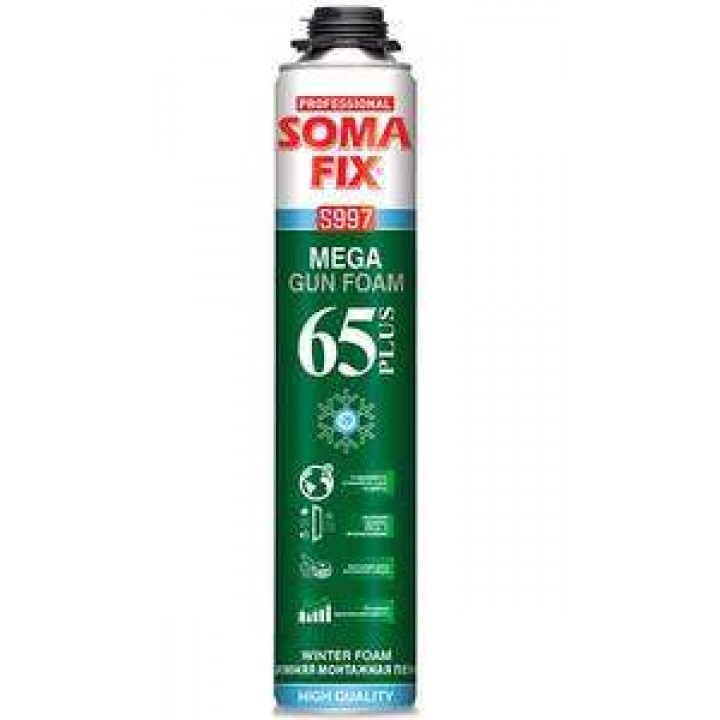 SOMA Mega plus монтажная пена, проф. 850мл, 65л